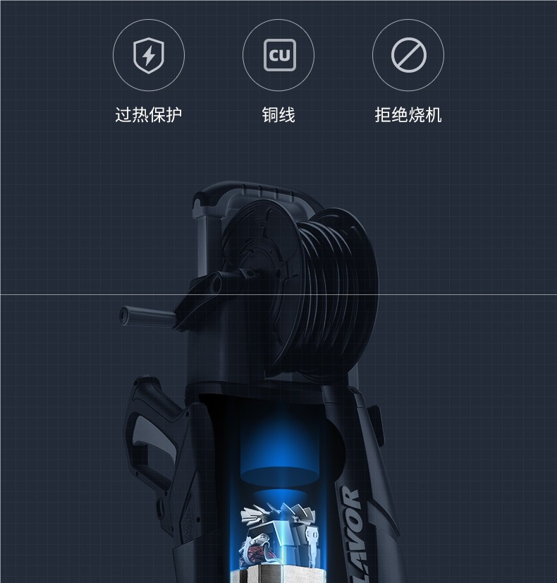 Lava High-Pressure Car Washing Machine Household 220V Supercharged Water Gun Courtyard Cleaning Machine Car Brushing Machine Artifact Powerful Floor Washing Pump