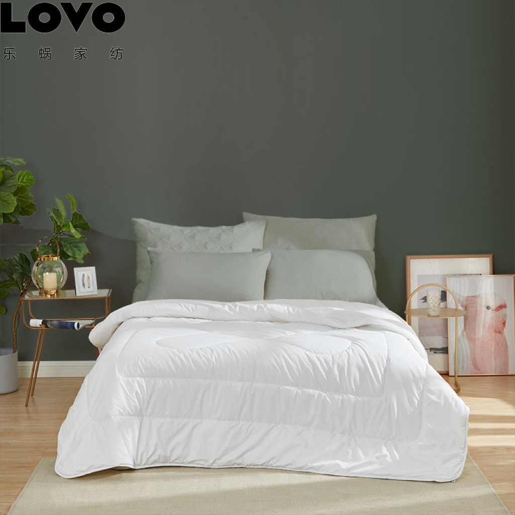 罗莱LOVO乐蜗家纺床上用品被芯四季被超柔软轻盈清雅暖绒可机洗