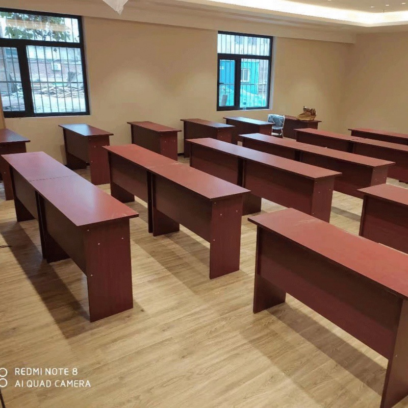 培训桌会议桌椅组合条形桌双人1.2米学习课桌会场党员活动室条桌