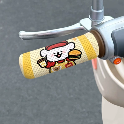 Electric Vehicle Handlebar Gloves, Summer Motorcycle Handle Cover - one-pair-mcdonalds-line-dog