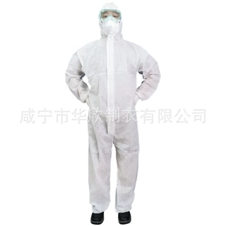 SMS复合无纺布连体防护衣一次性隔离服