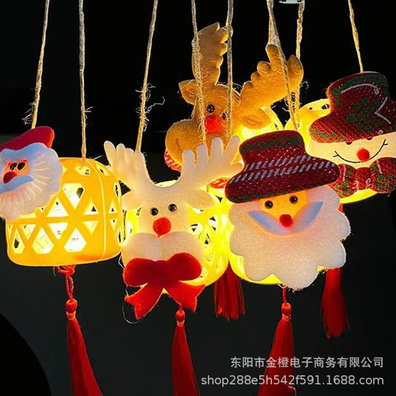 플라스틱 크리스마스 랜턴(임의 스타일)