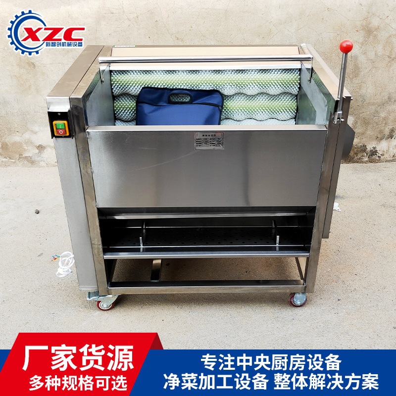 全自动果蔬毛刷清洗机 柠檬洗果机土豆去皮机海南椰子清洗机