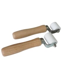 铁氟龙压轮耐高温聚四氟乙烯手推滚轮热风焊枪配套压滚耐腐蚀耐磨