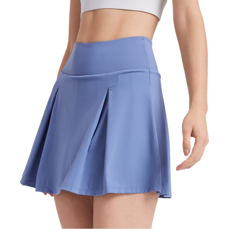 Cross-Border Sun Protection Short Skirt, Quick-Drying, Ice-Feel, Uv Protection, Two-Piece Design, Anti-Exposure, Sports Fitness Golf Tennis Skirt