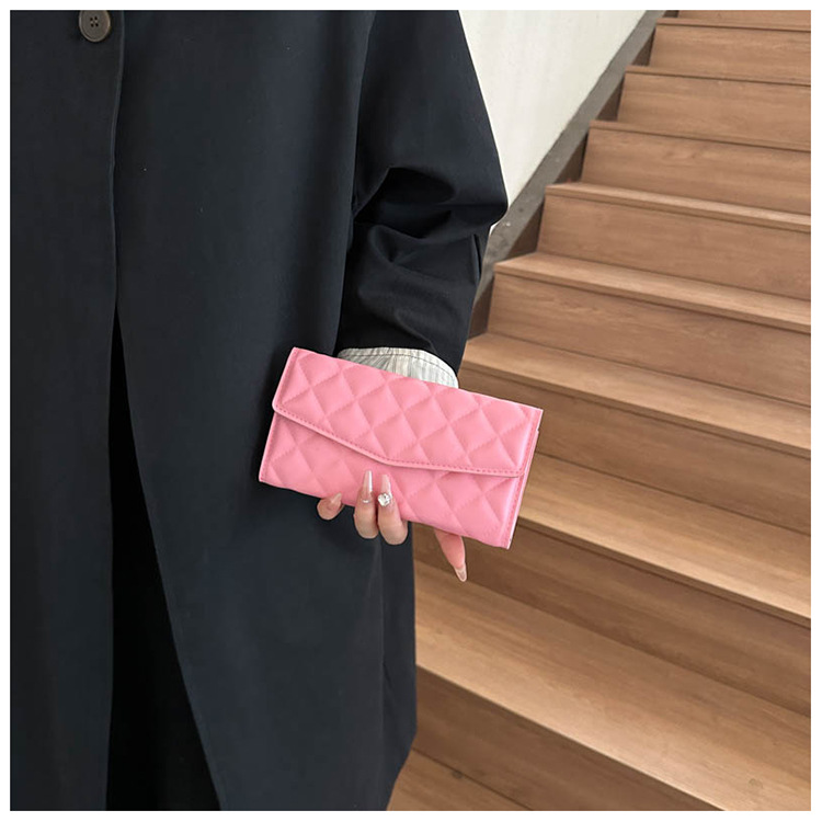 Estilo coreano rombo este año nicho popular diseño simple todo partido bolso de las mujeres bolsa de invierno Nueva Moda bolso de embrague