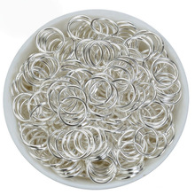 玫瑰金开口圈配件diy饰品手工材料铁环圈收尾扣圆圈环闭口圈批发