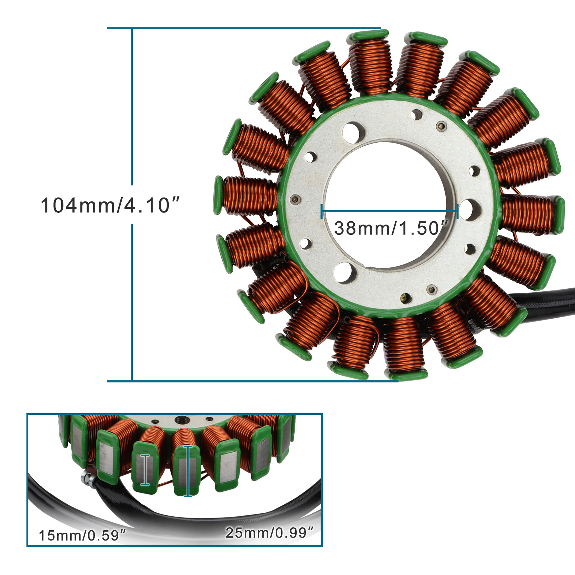 GZ 250 GZ250 Marauder 99-11 32101-13F00 Motorcycle Magneto Stator Coil