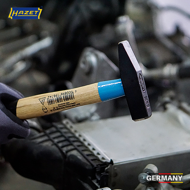 德国进口HAZET钳工锤进口榔头胡桃木木柄铁锤木工家敲击锤