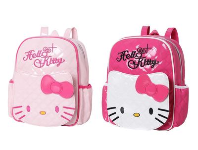 helloKitty卡通可爱PU学生书包小学生儿童漆皮减负皮革双肩背包