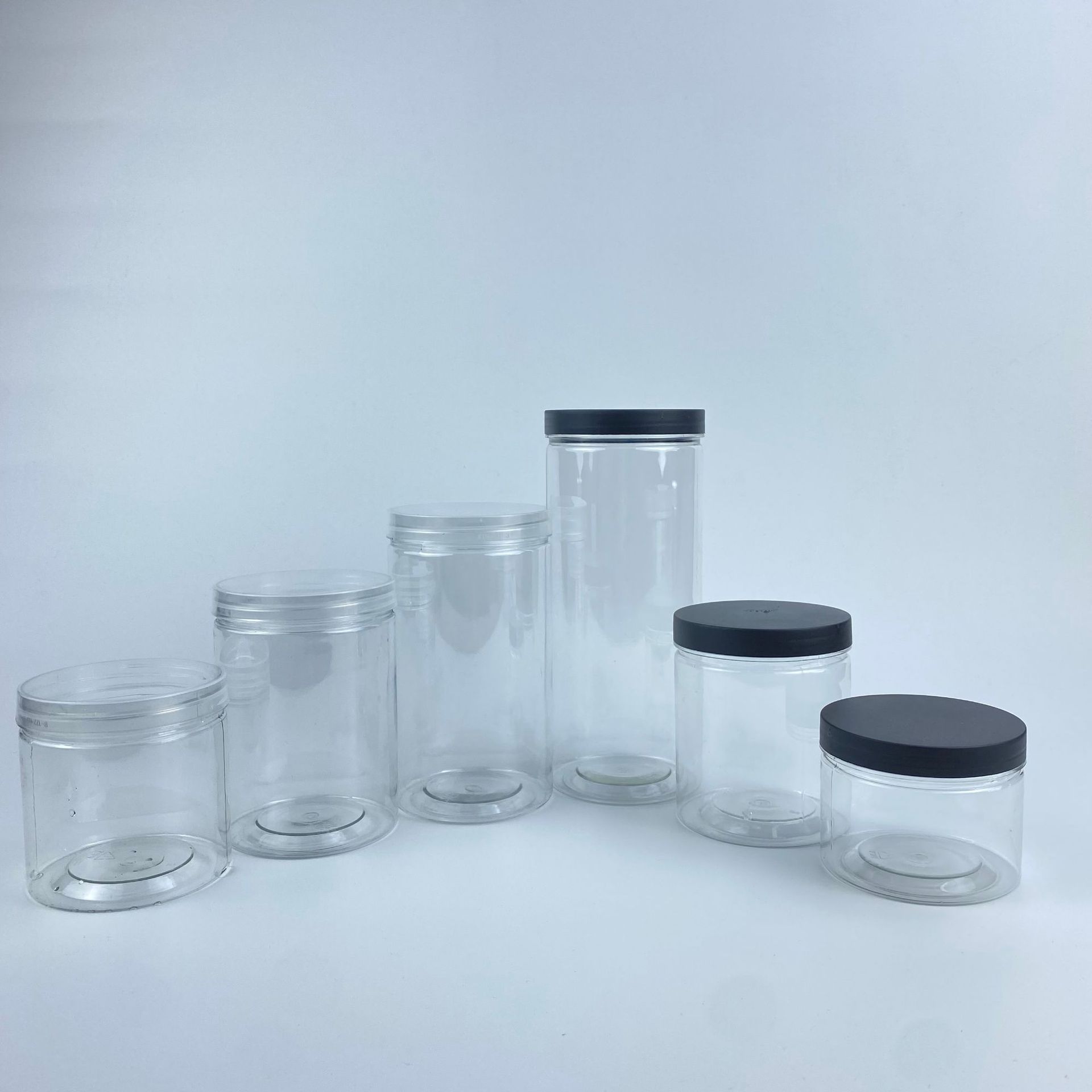 65 85 100 Transparent Sealed Jar Plastic Packaging Bottle Chili Sauce Bottle Honey Bottle PET Jar with Lid