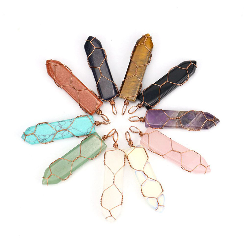 Fashion Geometric Agate Handmade Pendant Necklace 1 Piece