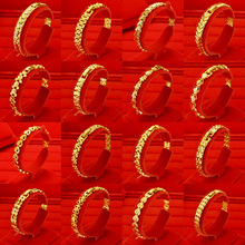 跨境仿24k黄金手表链东南亚男女款手饰地摊展销直播沙金货源批发