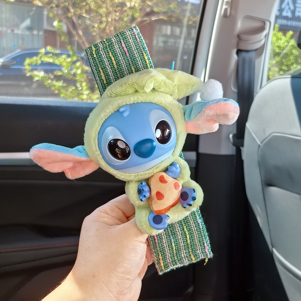 New Stitch Doll Car Seat Belt Shoulder Cover Car Decoration Anti-Stranglehold Anti-Wear Clothing Car Decoration