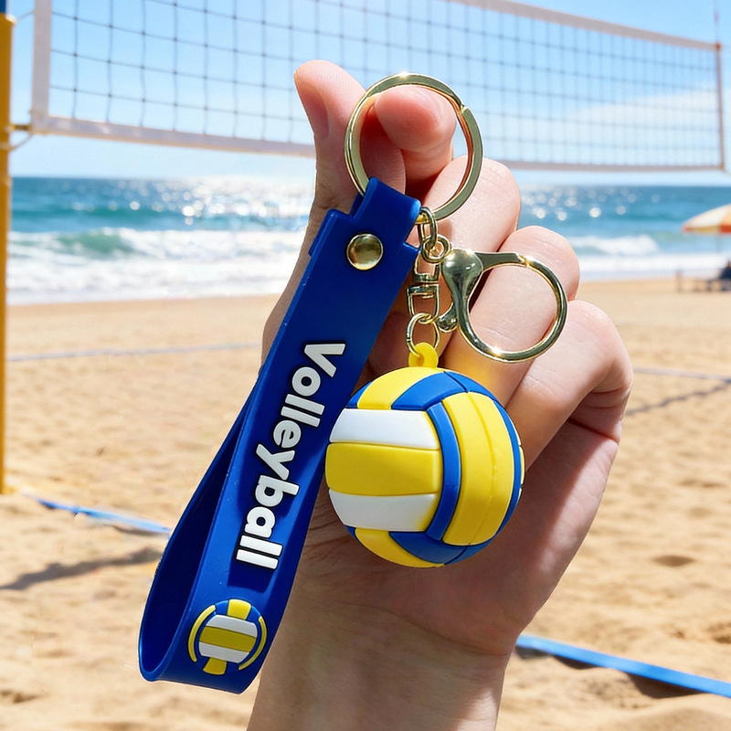 Valentine's Day Gift for Girlfriend: High-End and Practical Volleyball Keychain Pendant, Small Gift, Backpack Pendant, Soft Rubber Valentine's Day Gift for Girlfriend: High-End and Practical Volleyball Keychain Pendant, Small Gift, Backpack Pendant, Soft Rubber