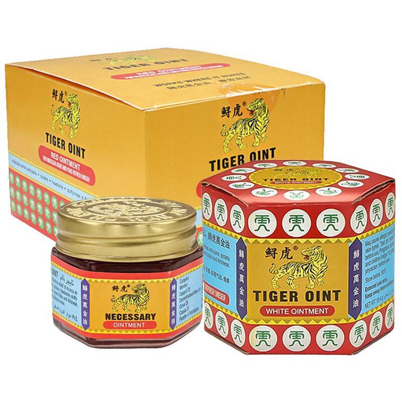跨境产品19.4克鲟虎清凉膏 老虎清凉膏 中国的薄荷膏舒缓抑菌可用|undefined
