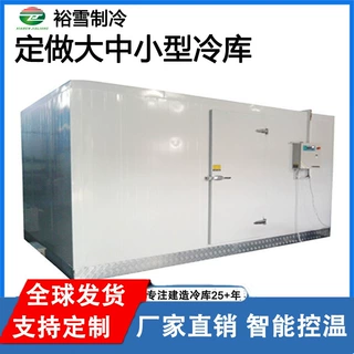 Cold Room冷库水果蔬菜保鲜冷藏库速冻海鲜肉类大中小型冷库全套