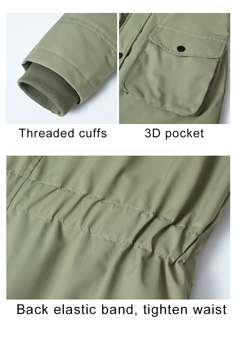 Women’s Winter Parka With Lambswool Lining Warm Cotton Jacket_voghion.com