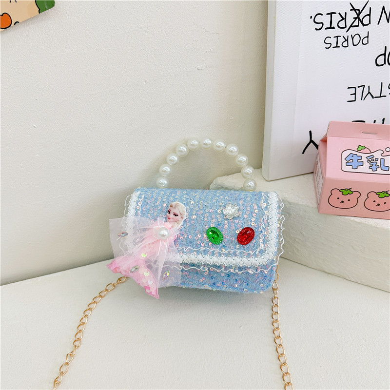 Nueva chica pequeña bolsa de hombro fragante bolso de moda perla esquinilla bolsa de cadena de cambio bolso cuadrado