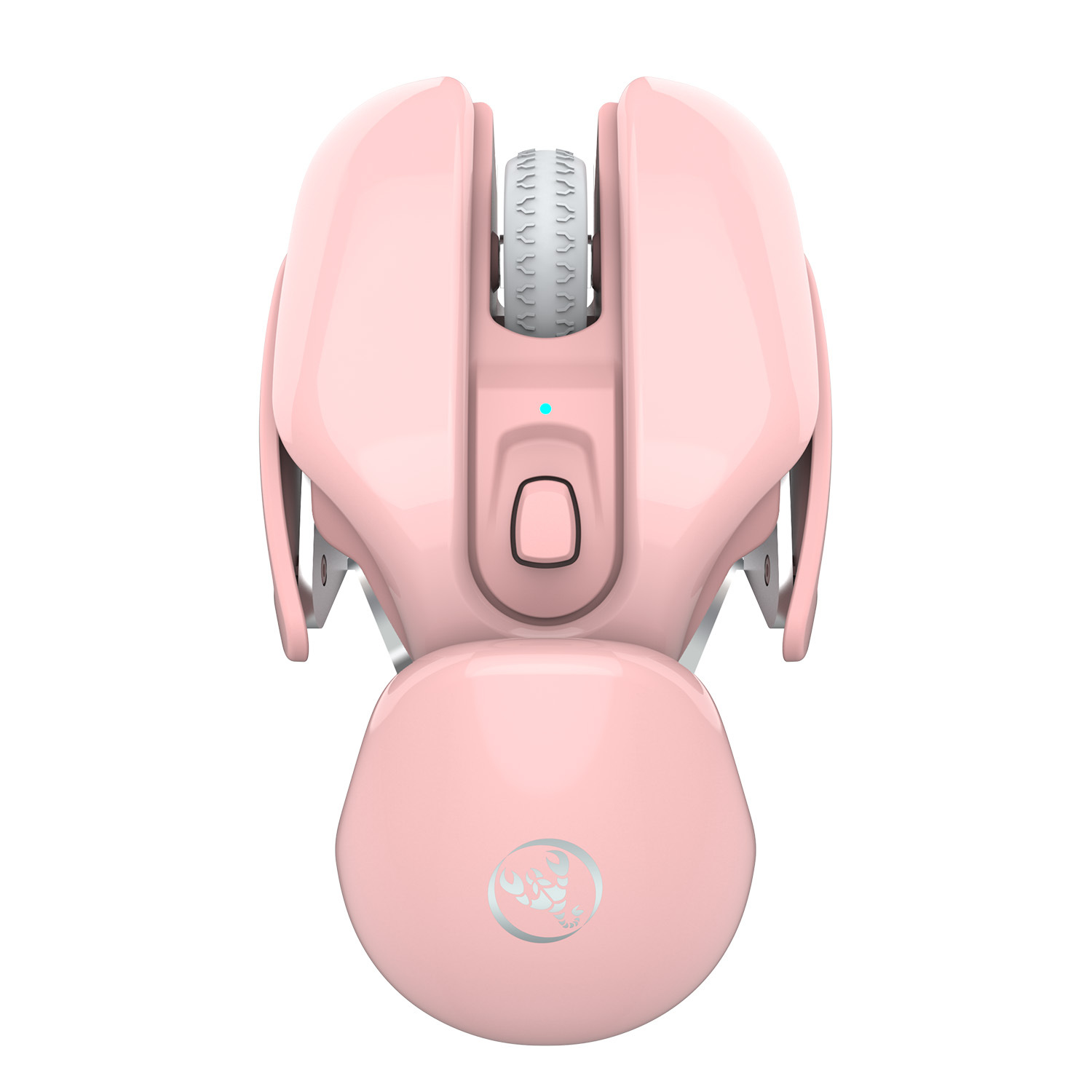 Mysz bezprzewodowa 2.4G, 3. bieg 1600 DPI, regulowana 4D, elegancka faktura UV, wbudowana bateria 500 mAh, wygodny uchwyt_voghion.com