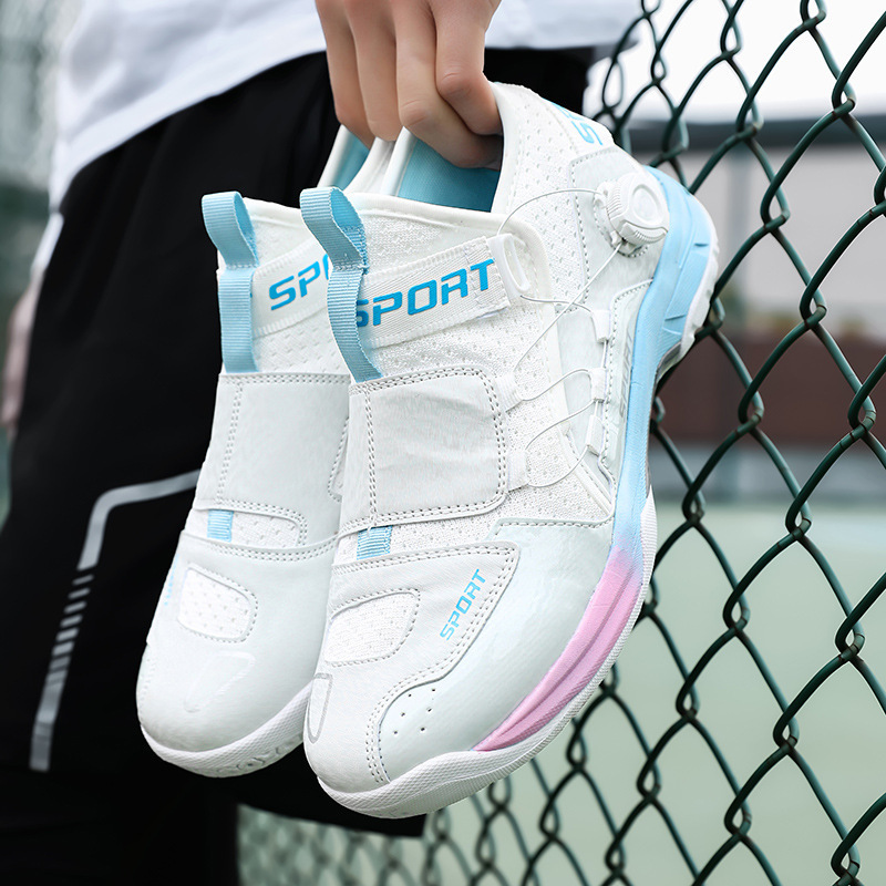 Cross-Border Supply of New Youth Badminton Shoes, Men's and Women's Training Shoes, Breathable Professional Sports Shoes, Shock-Absorbing Tennis Shoes
