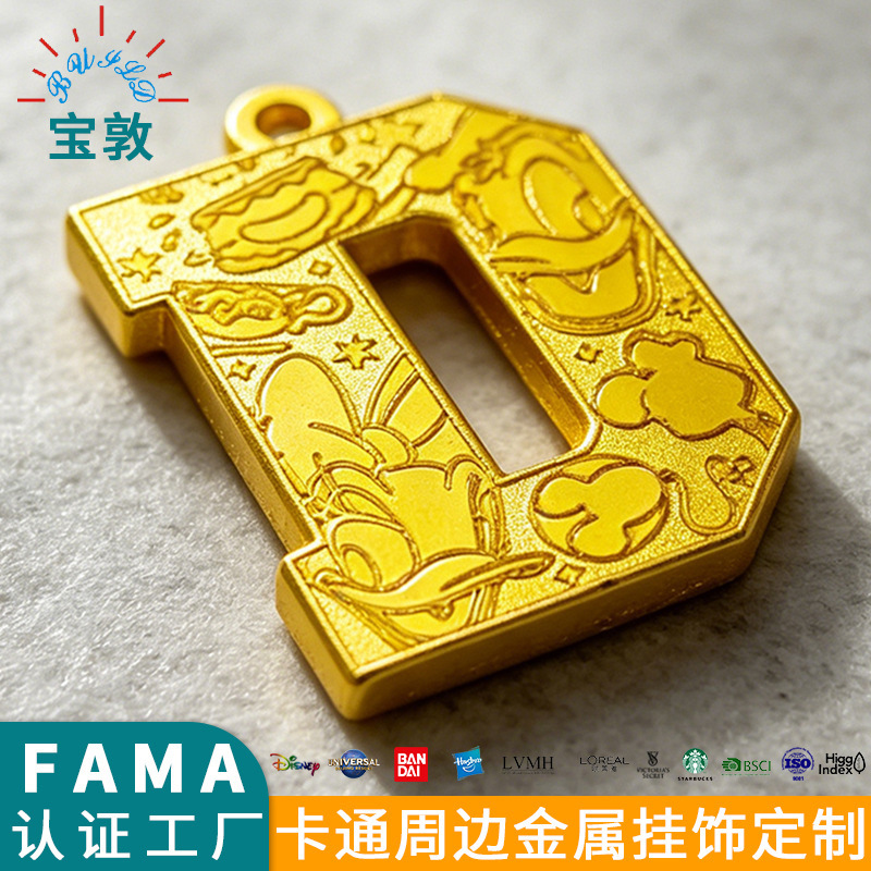 Letter DIY Jewelry Accessories Keychain Fama Certified Metal Pendant Custom Zinc Alloy Tag Source Factory Letter DIY Jewelry Accessories Keychain Fama Certified Metal Pendant Custom Zinc Alloy Tag Source Factory