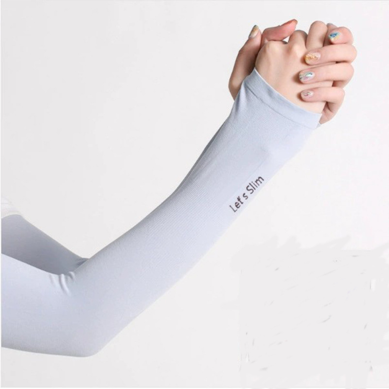[10 pares] manga de hielo verano protección solar protección uv acampar al aire libre transpirable sudor-absorbente guantes de la manga de la mano Y26