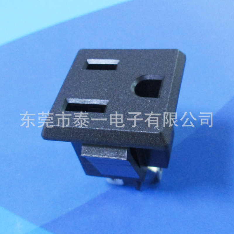 露营电源用美式三孔母插座15A电流输出美标全铜阻燃料插座DB-14-M