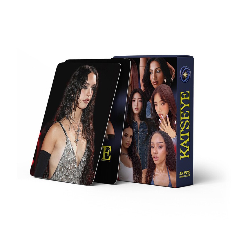 Large Quantity of 55 Katseye New Photo Cards in Stock, Decorative Commemorative Celebrity Kpop Merchandise Lomo Small Cards