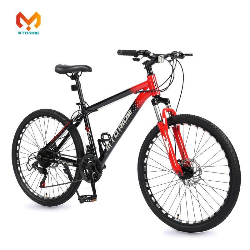 Pedal Bicycle Shock Absorber Mountain Bike Export Bike Men and Women Models Mountain Bike Racing Double Disc Brake Wholesale Pedal Bicycle Shock Absorber Mountain Bike Export Bike Men and Women Models Mountain Bike Racing Double Disc Brake Wholesale