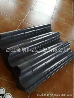 别墅区屋面铝镁锰仿古瓦 铝合金琉璃瓦 古建筑屋面琉璃瓦 铝筒瓦