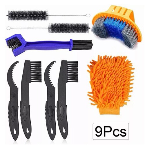 New Bicycle Chain Cleaner Set, Bike Accessories Maintenance Tool, Cleaning Brush Cleaning Combo