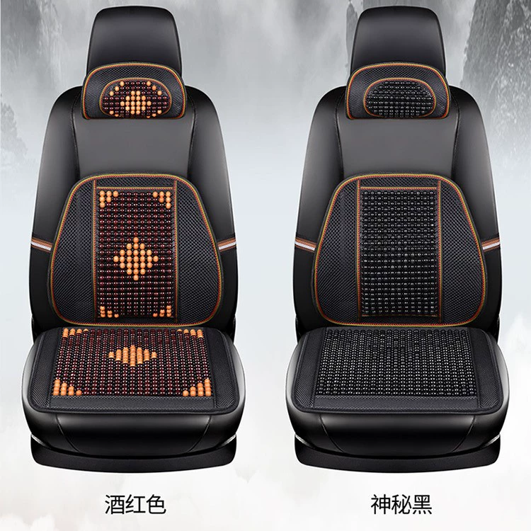 Новая деревянная подушка для спины автомобиля с бусинами, поясничная подушка для автомобильного сиденья, поддержка поясницы, летняя дышащая вентиляционная офисная охлаждающая подушка