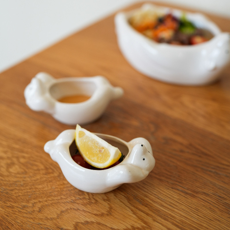 Nórdico encantador oso cuenco de arroz de estilo casero cuenco de fideos de dibujos animados cuenco de sopa creativo de frutas cuenco de ensalada cuenco de postre