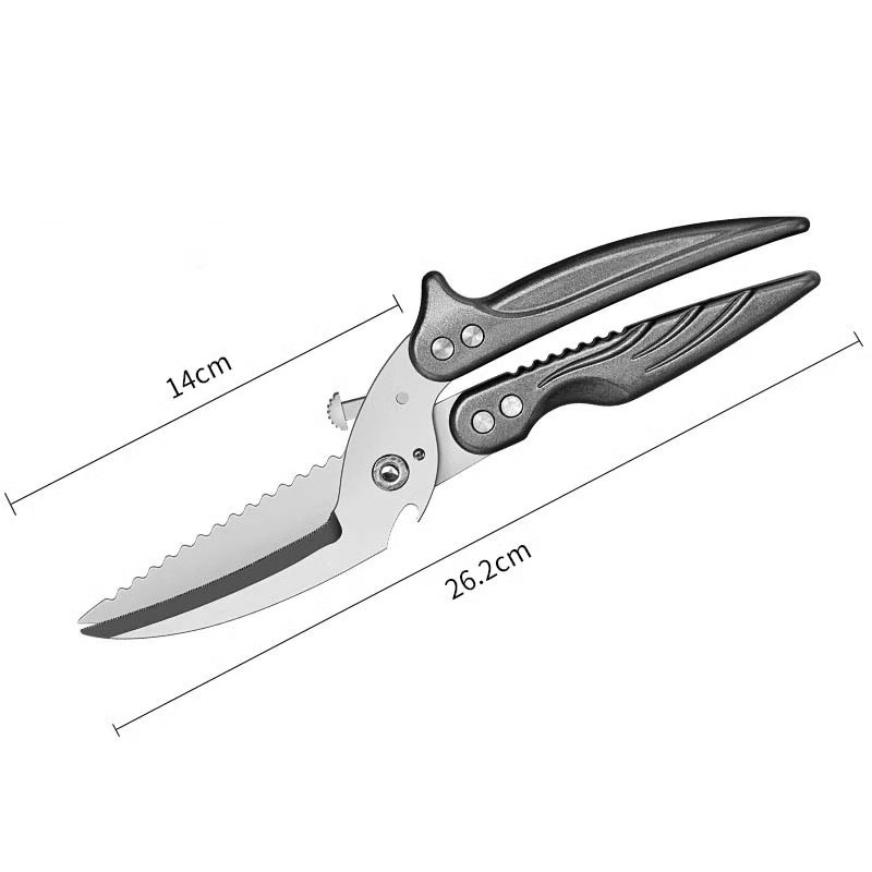 Tijeras de hueso de pollo afiladas, tijeras multifuncionales, tijeras de cocina de acero inoxidable, tijeras de hueso Jinda Rimei, otros sin