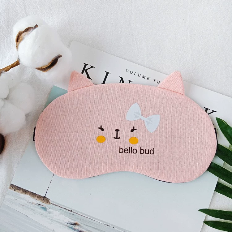 Картинная/плюшевая мультяшная маска для сна Cartoon sleep mask, ледяной пакет, детское компресс для мужчин и женщин для сна