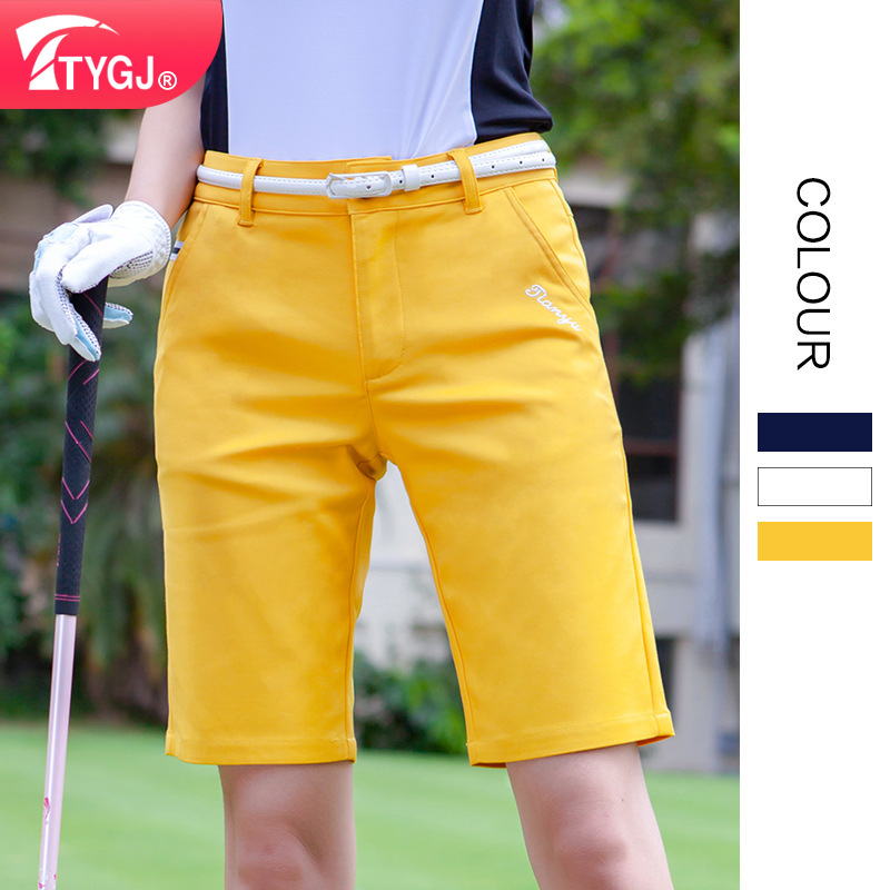 Cross-border Supply TTYGJ Summer Golf Pants Women's Shorts Stretch Pants Casual Sports Pants