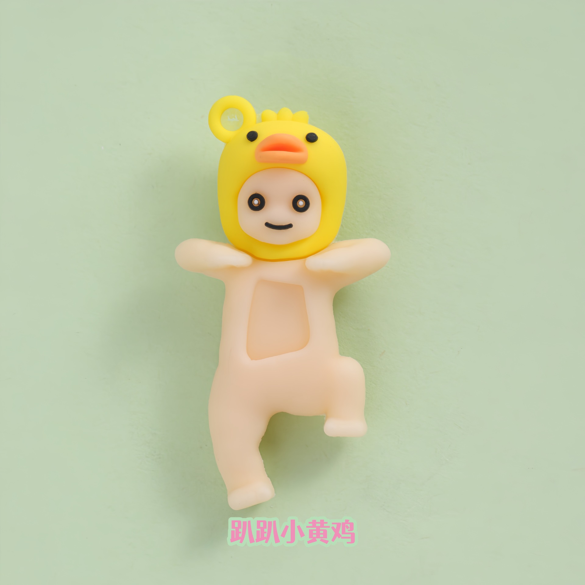 Personalizado adorable creativo muñeca de goma de acero accesorios llavero de dibujos animados 3D PVC pegamento suave pequeño regalo coche image 9