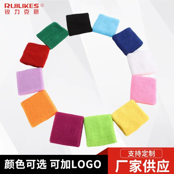 Towel Wristbands Can Be Added with Logo Sweat-Absorbent Wristbands for Fitness Running Sweat-Wiping Basketball Badminton Breathable Sports Wristbands