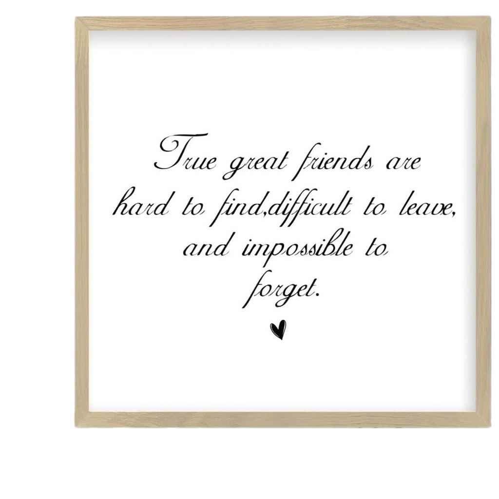 12X12 inch wooden wall art sign really good friends are difficult to…