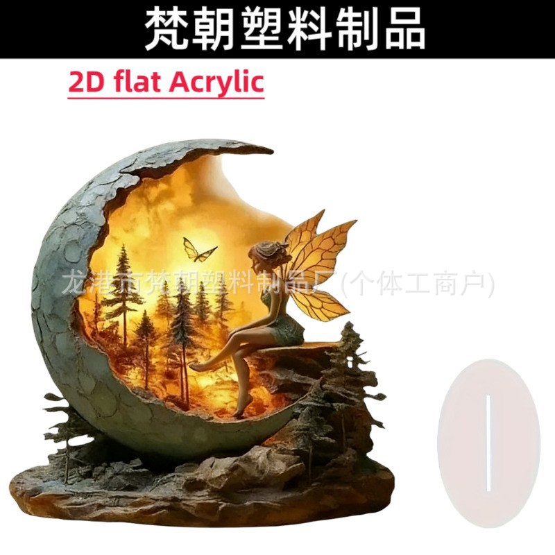 Colgante transfronterizo bohemia 15 / 20cm acrílico marca de la luna castillo artesanía decoración festiva mesa