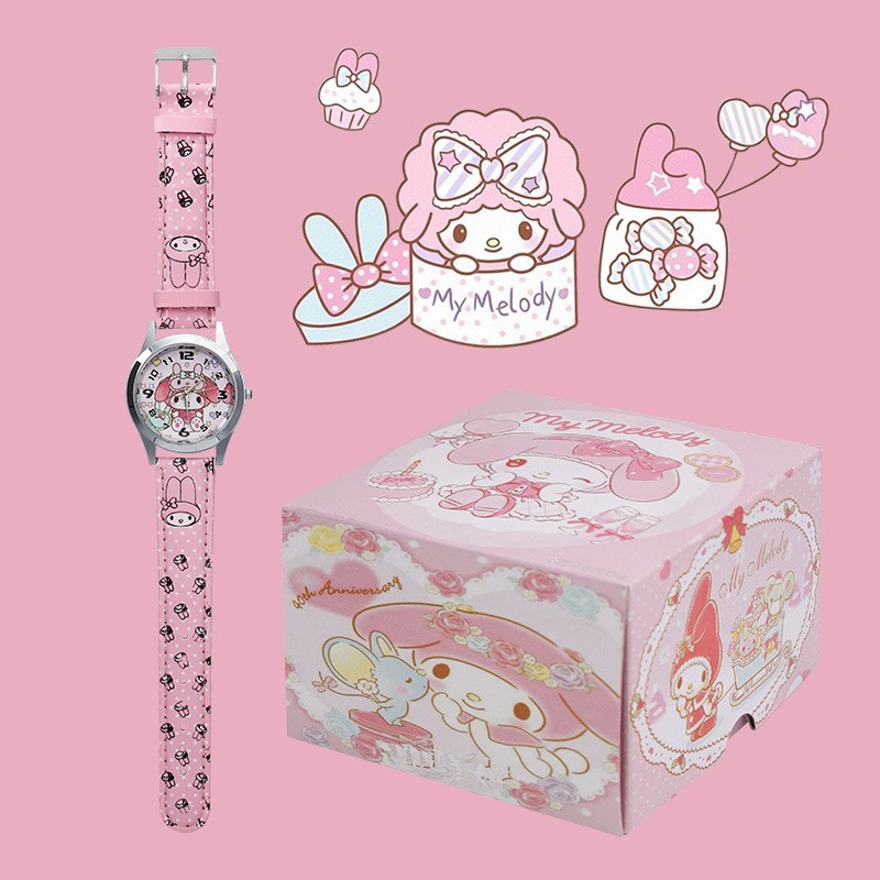 Cross-Border Cartoon Primary School Children's Watch Cute Boys and Girls Quartz Pointer Watch Alloy Watch Kindergarten