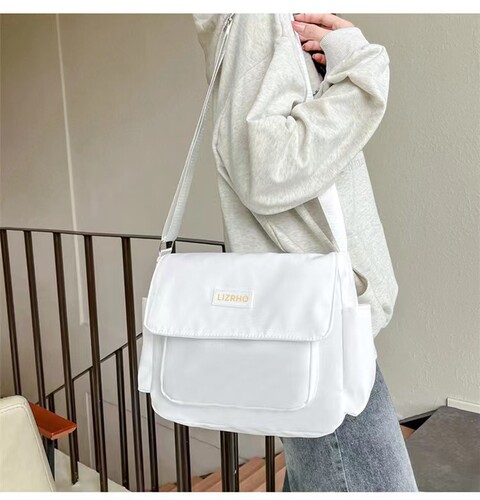 ins college student crossbody bag class casual backpack shoulder bag Japanese bag women's Harajuku retro messenger bag men