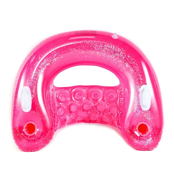 Pink sequin U-shaped lounge chair (boxed)