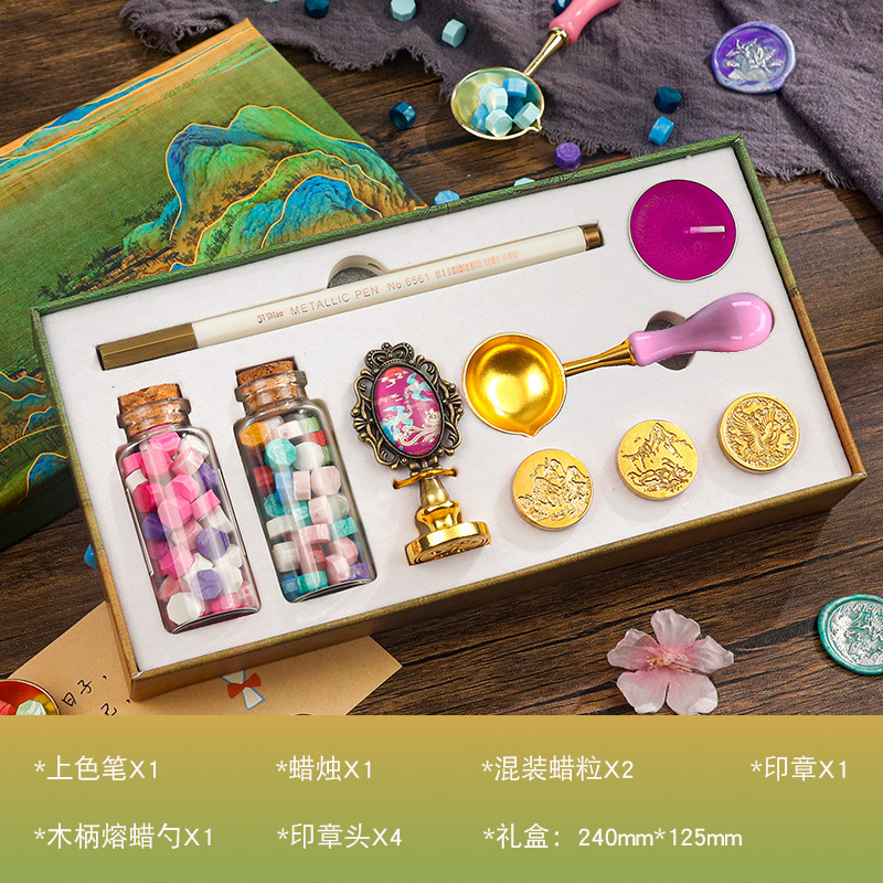 Tienda cultural y creativa Puzzle Astronaut Fire Paint Set Caja de regalo Juguetes prácticos para estudiantes de primaria y secundaria Regalo de cumpleaños creativo