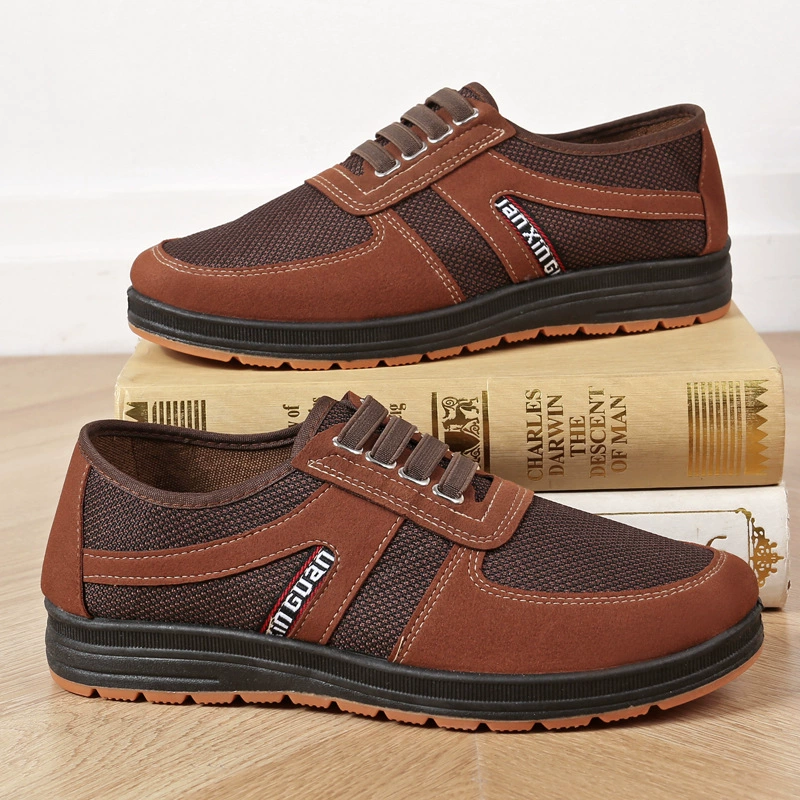 Новые мужские рабочие туфли из натуральной кожи, осенние мужские нескользящие износостойкие рабочие туфли, защитная обувь, легкие, с мягкой подошвой, для поваров и кухонных работников