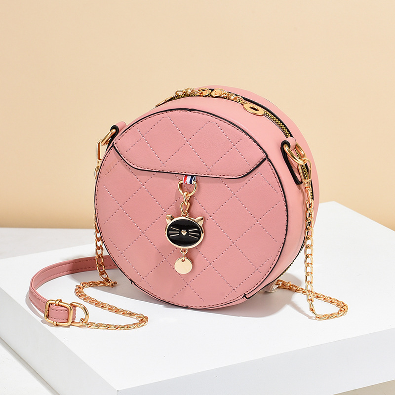 New Style Rhombus Chain Bag Summer Small Round Bag