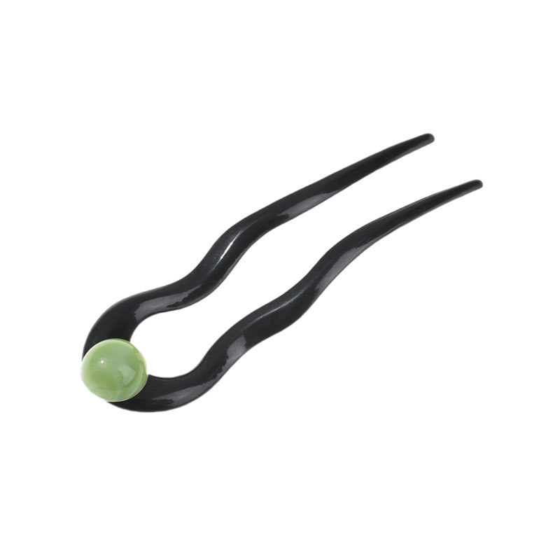 Retro en forma de U pinzas de cabello para mujeres 2025, nuevos accesorios de primavera bolas de cabello pinzas de cabello de cabello de cabeza detrás del toque de cabello