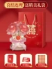 Pink roses rechargeable gift bag with happy words and stickers