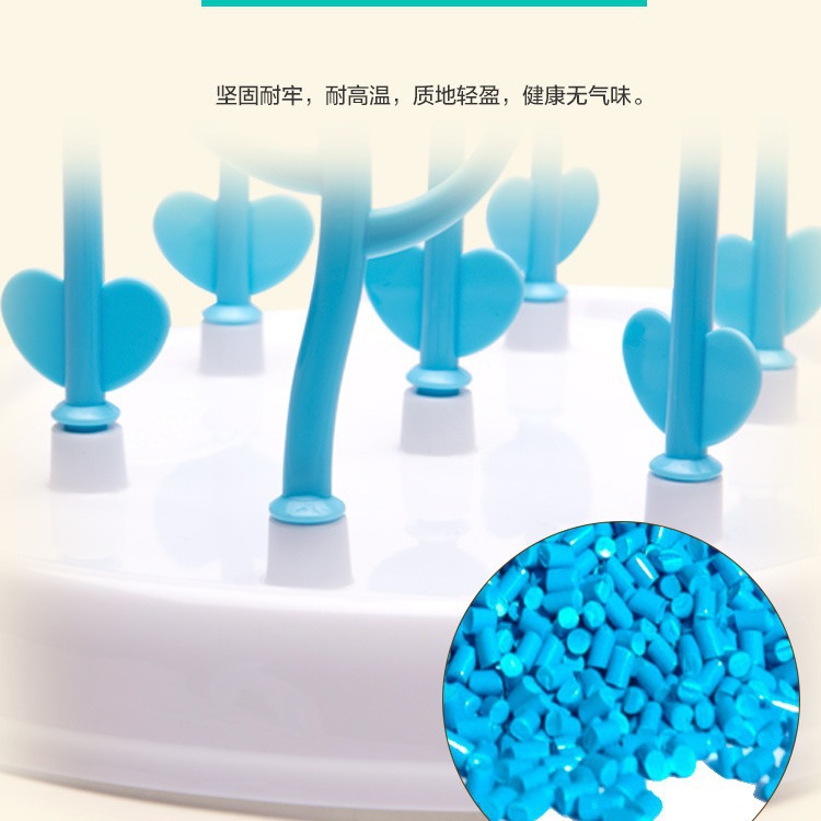 Botella en forma de árbol de bebé estante de secado botella de bebé estante de drenaje estante de botella desmontable en caja